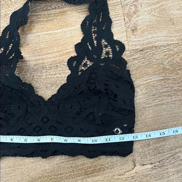 Free People Black Lace Halter Bralette - Picture 4 of 5